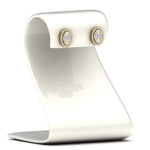 Load image into Gallery viewer, Oval Shaped Baguette Diamond Fancy Stud Earrings