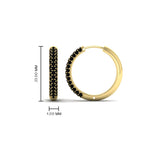 Load image into Gallery viewer, Pave Set Diamond Hoop Earrings
