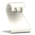 Load image into Gallery viewer, Pave Set Diamond Hoop Earrings