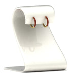 Load image into Gallery viewer, Pave Set Diamond Hoop Earrings