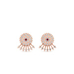 Load image into Gallery viewer, Diamond And Gold Impon Stud Earring