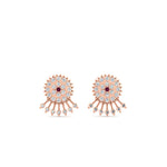Load image into Gallery viewer, Diamond And Gold Impon Stud Earring
