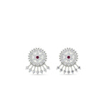 Load image into Gallery viewer, Diamond And Gold Impon Stud Earring