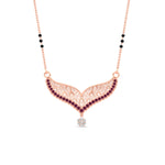 Load image into Gallery viewer, pink-sapphire-filigree-tanmaniya-3-black-beads-mangalsutra-in-rose-gold-mgs9027gsadrpiangle1-nl-rg.jpg?v=1781777409