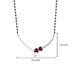 Load image into Gallery viewer, Heart Diamond Simple Mangalsutra Design