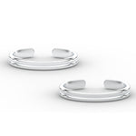 Load image into Gallery viewer, plain-design-foot-Toe-ring-in-sterlingsilver-mgs11429angle3-nl-wg