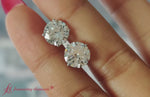 Load and play video in Gallery viewer, 1/2 To 2 Carat Round Diamond Stud Earring