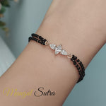 Load and play video in Gallery viewer, 3 Stone Diamond Mangalsutra Bracelet