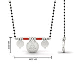 Load image into Gallery viewer, Red Beads Laxmi Coin Pottu Thali Mangalsutra