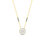 Load image into Gallery viewer, round-cluster-3-beads-modern-diamond-mangalsutra-in-yellow-gold-mgs10786angle1-nl-yg.jpg?v=1767873223
