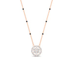 Load image into Gallery viewer, round-cluster-modern-3-spaced-out-black-beads-diamond-mangalsutra-in-rose-gold-mgs10786angle1-nl-rg.jpg?v=1767873223