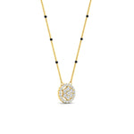 Load image into Gallery viewer, round-cluster-modern-3-spaced-out-black-beads-diamond-mangalsutra-in-yellow-gold-mgs10786angle3-nl-yg.jpg?v=1767873779