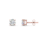 Load image into Gallery viewer, 1/2 To 2 Carat Round Diamond Stud Earring