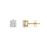 Load image into Gallery viewer, 1/2 To 2 Carat Round Diamond Stud Earring