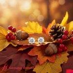 Load image into Gallery viewer, Round Natural Diamond Stud Earring
