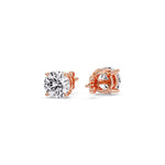 Load image into Gallery viewer, Round Natural Diamond Stud Earring