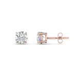 Load image into Gallery viewer, 1/2 To 2 Carat Round Diamond Stud Earring