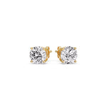 Load image into Gallery viewer, Round Natural Diamond Stud Earring