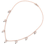 Load image into Gallery viewer, Round Diamond Bezel Station Black Bead Mangalsutra
