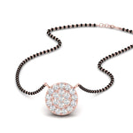 Load image into Gallery viewer, Round Halo Mangalsutra Diamond Pendant