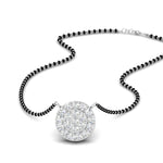 Load image into Gallery viewer, Round Halo Mangalsutra Diamond Pendant