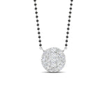 Load image into Gallery viewer, Round Halo Mangalsutra Diamond Pendant