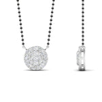 Load image into Gallery viewer, Round Halo Mangalsutra Diamond Pendant