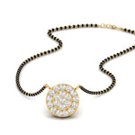 Load image into Gallery viewer, Round Halo Mangalsutra Diamond Pendant
