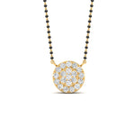 Load image into Gallery viewer, Round Halo Mangalsutra Diamond Pendant