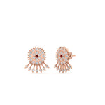 Load image into Gallery viewer, Diamond And Gold Impon Stud Earring