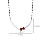Load image into Gallery viewer, Heart Diamond Simple Mangalsutra Design