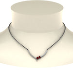Load image into Gallery viewer, Heart Diamond Simple Mangalsutra Design