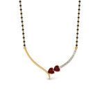 Load image into Gallery viewer, Heart Diamond Simple Mangalsutra Design