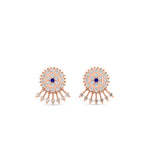Load image into Gallery viewer, Diamond And Gold Impon Stud Earring