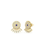 Load image into Gallery viewer, Diamond And Gold Impon Stud Earring