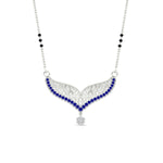 Load image into Gallery viewer, sapphire-filigree-tanmaniya-3-black-beads-mangalsutra-in-white-gold-mgs9027gsablangle1-nl-wg.jpg?v=1781776051