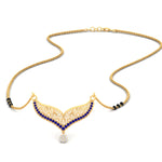 Load image into Gallery viewer, sapphire-filigree-tanmaniya-3-black-beads-mangalsutra-in-yellow-gold-mgs9027gsablsleep-nl-yg.jpg?v=1781776051