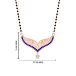 Load image into Gallery viewer, sapphire-filigree-tanmaniya-mangalsutra-in-rose-gold-mgs9027gsablangle1-nl-rg-hw.jpg?v=1781775932
