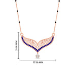 Load image into Gallery viewer, sapphire-filigree-tanmaniya-spaced-out-mangalsutra-in-rose-gold-mgs9027gsablangle1-nl-rg-hw.jpg?v=1781775884