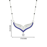 Load image into Gallery viewer, sapphire-filigree-tanmaniya-spaced-out-mangalsutra-in-white-gold-mgs9027gsablangle1-nl-wg-hw.jpg?v=1781775884