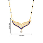 Load image into Gallery viewer, sapphire-filigree-tanmaniya-spaced-out-mangalsutra-in-yellow-gold-mgs9027gsablangle1-nl-yg-hw.jpg?v=1781775884