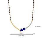 Load image into Gallery viewer, Heart Diamond Simple Mangalsutra Design