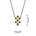 Load image into Gallery viewer, Black Bead Short Diamond Mangalsutra