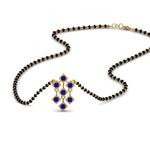 Load image into Gallery viewer, Black Bead Short Diamond Mangalsutra