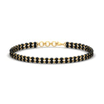 Load image into Gallery viewer, simple-mens-bracelet-double-beads-chain-mangalsutra-in-yellow-gold-mgsbrc11840angle1-nl-yg.jpg?v=1788945988
