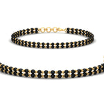 Load image into Gallery viewer, simple-mens-bracelet-double-beads-chain-mangalsutra-in-yellow-gold-mgsbrc11840sleep-nl-yg.jpg?v=1788945988