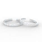 Load image into Gallery viewer, simple-trangle-design-gold-toe-ring-sterling-silver-mgs11452sleep-nl-wg