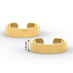 Load image into Gallery viewer, square-chain-design-adjustable-toe-ring-in-yellow-gold-MGS11445ANGLE3-NL-YG-HW