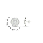 Load image into Gallery viewer, Stud Diamond Earrings Impon