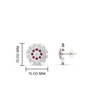 Load image into Gallery viewer, Stud Diamond Earrings Impon